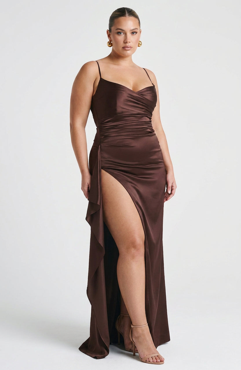 Robe Maxi Hazel - Marron Prune
