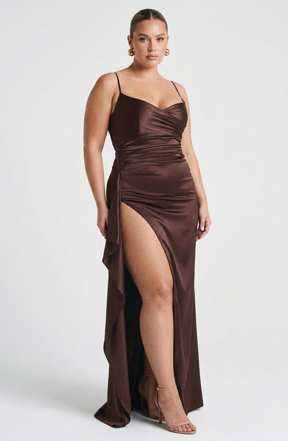 Robe Maxi Hazel - Marron Prune