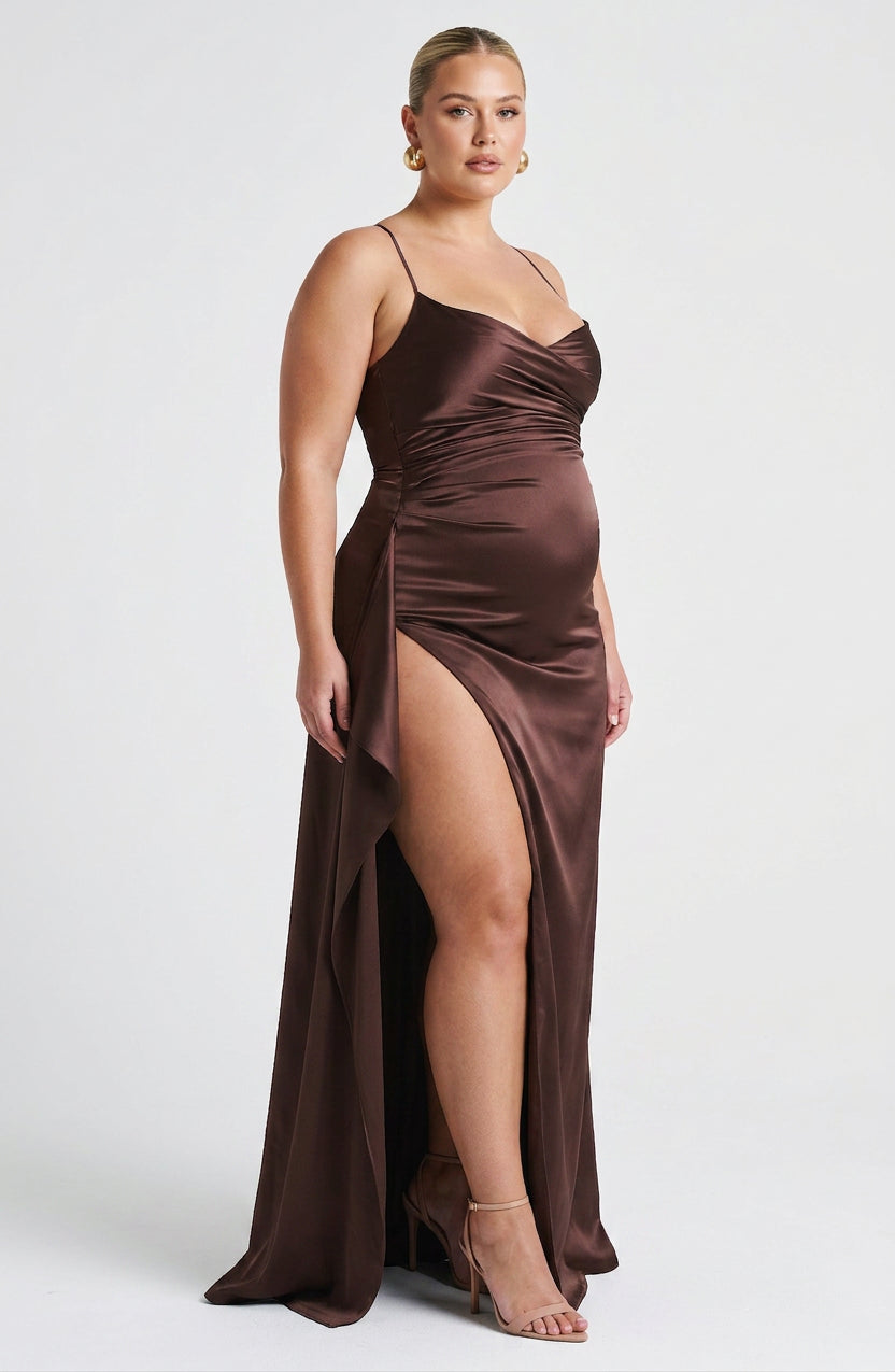 Robe Maxi Hazel - Marron Prune