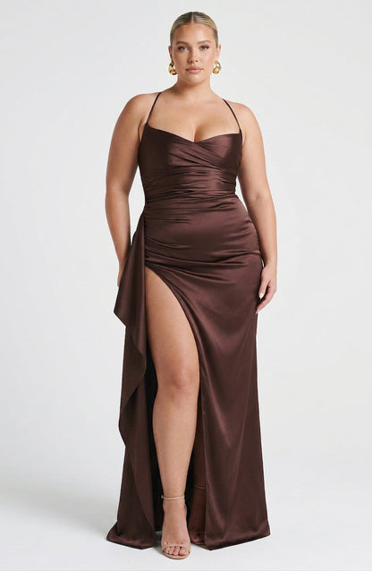 Robe Maxi Hazel - Marron Prune