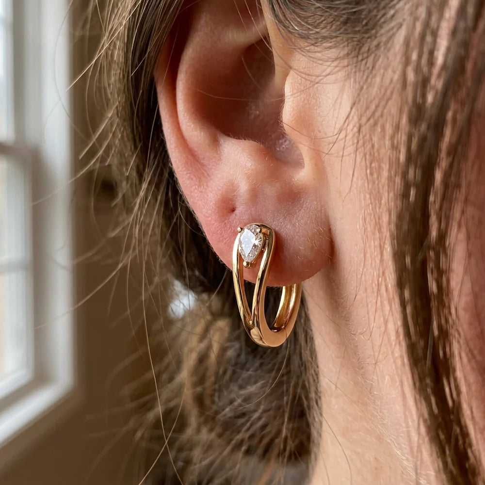 Boucles Créoles Halo Délicat