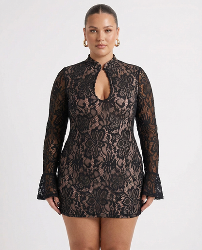 Sylvie - Robe Mini Bodycon en Dentelle