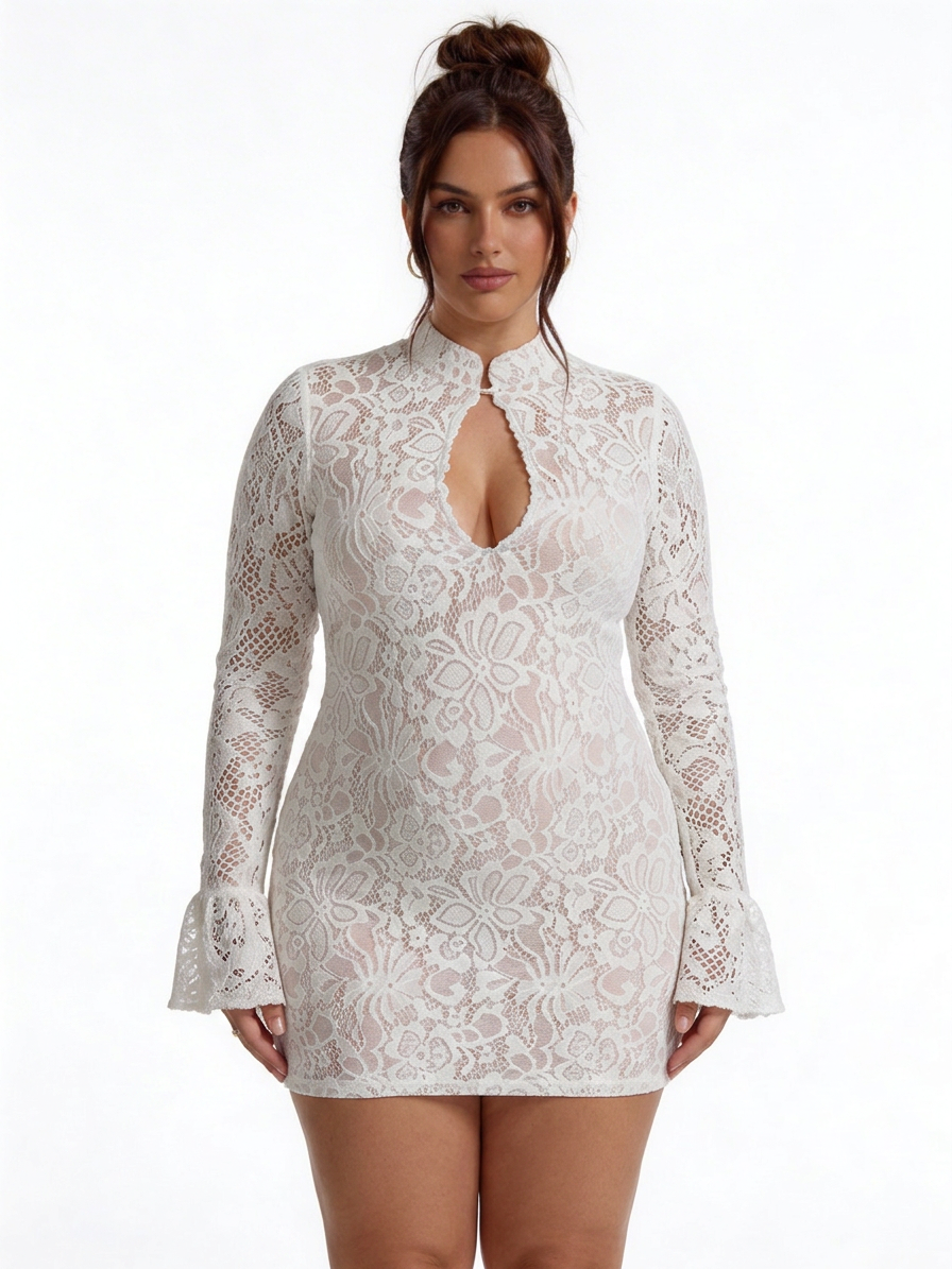 Sylvie - Robe Mini Bodycon en Dentelle