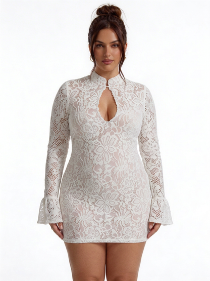 Sylvie - Robe Mini Bodycon en Dentelle