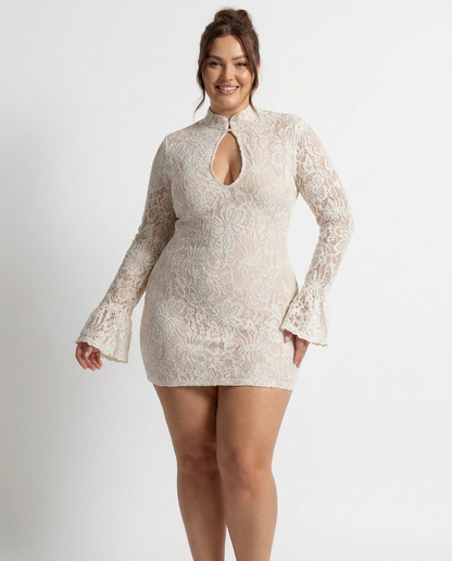Sylvie - Robe Mini Bodycon en Dentelle
