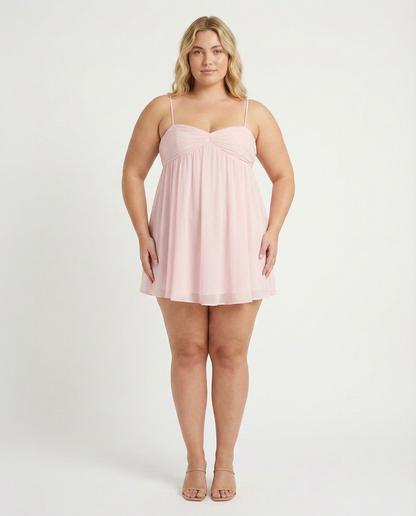 Yelena - Robe Mini Babydoll Flottante