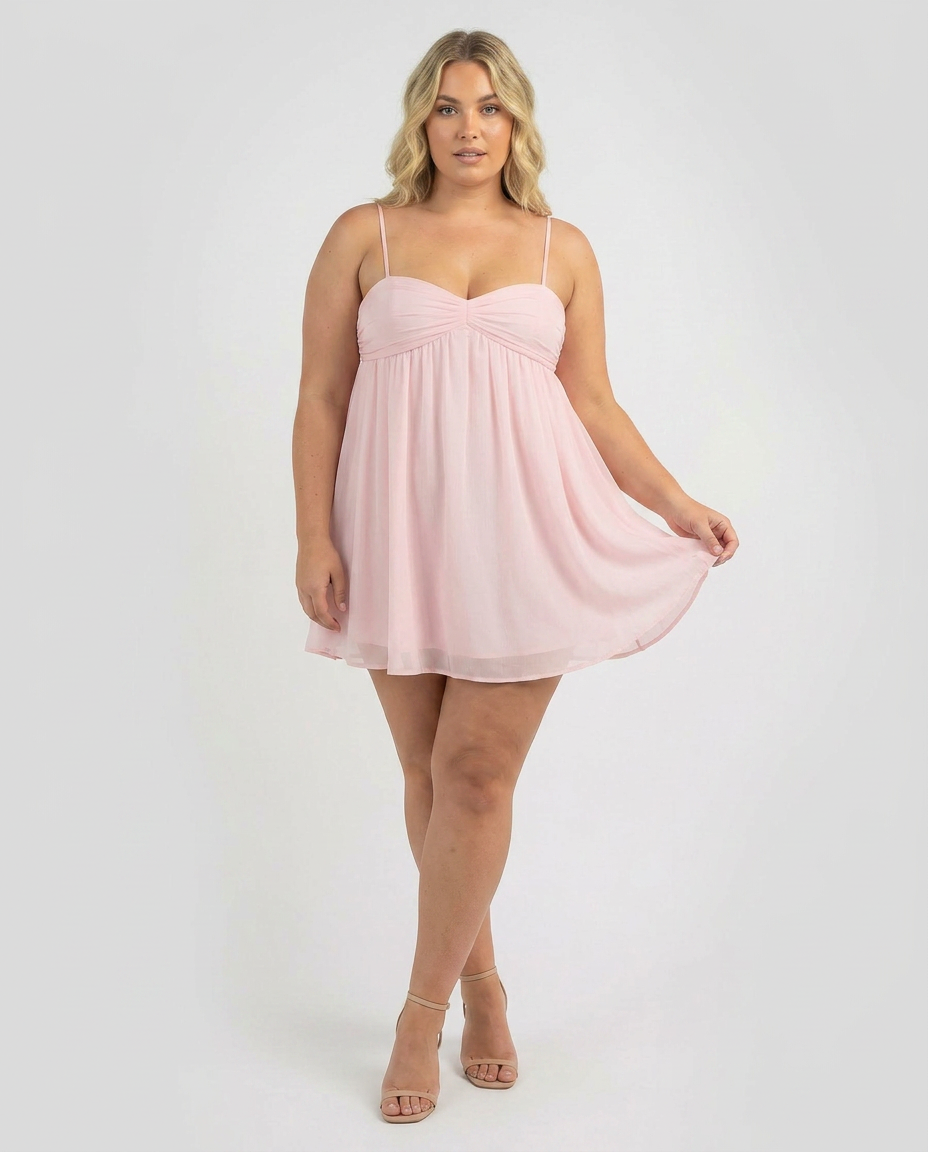 Yelena - Robe Mini Babydoll Flottante