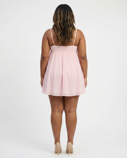 Yelena - Robe Mini Babydoll Flottante