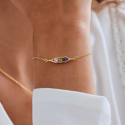 Bracelet Trio Pierres Délicates