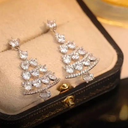 Boucles d'oreilles sapin de Noël
