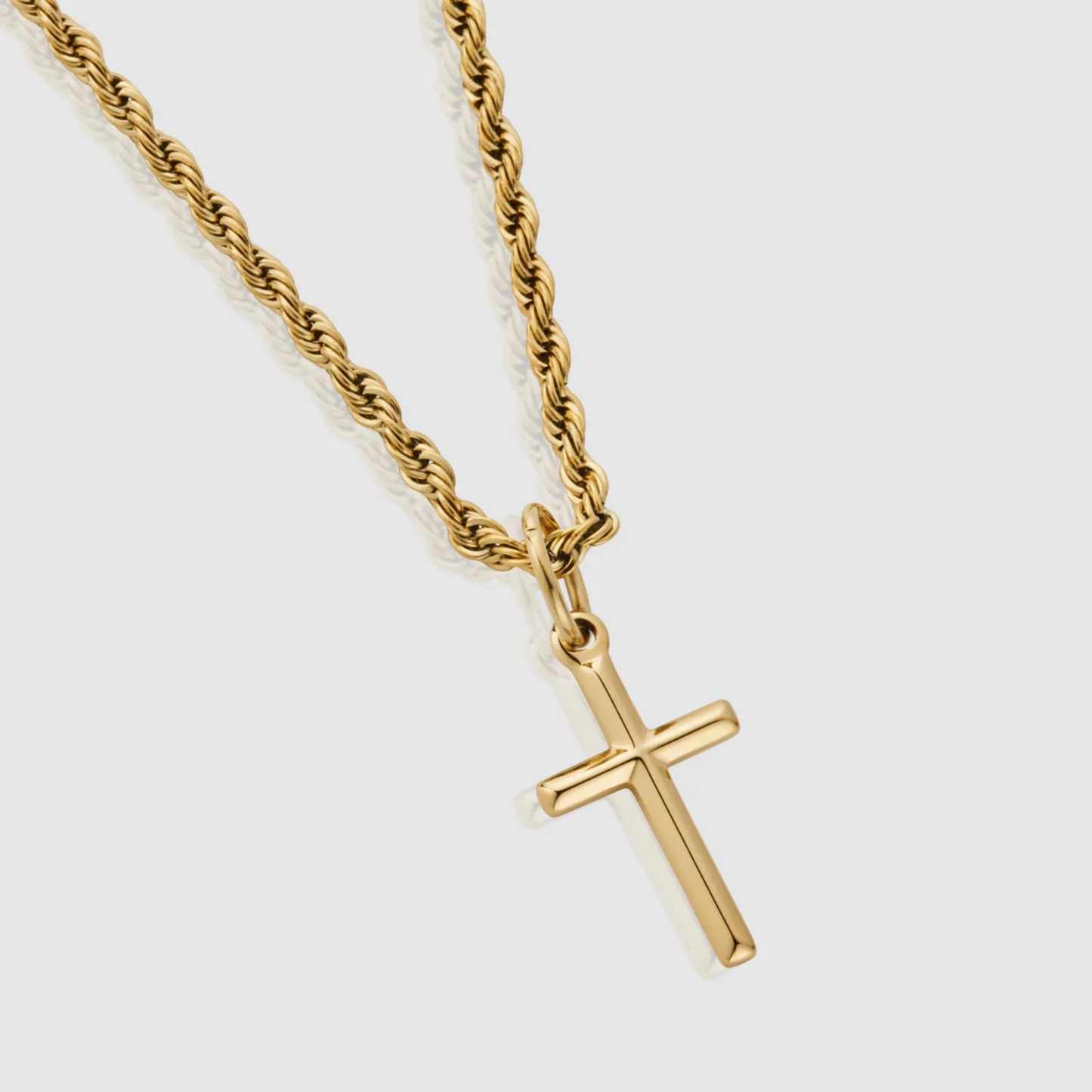 Pendentif Croix en Or et Argent