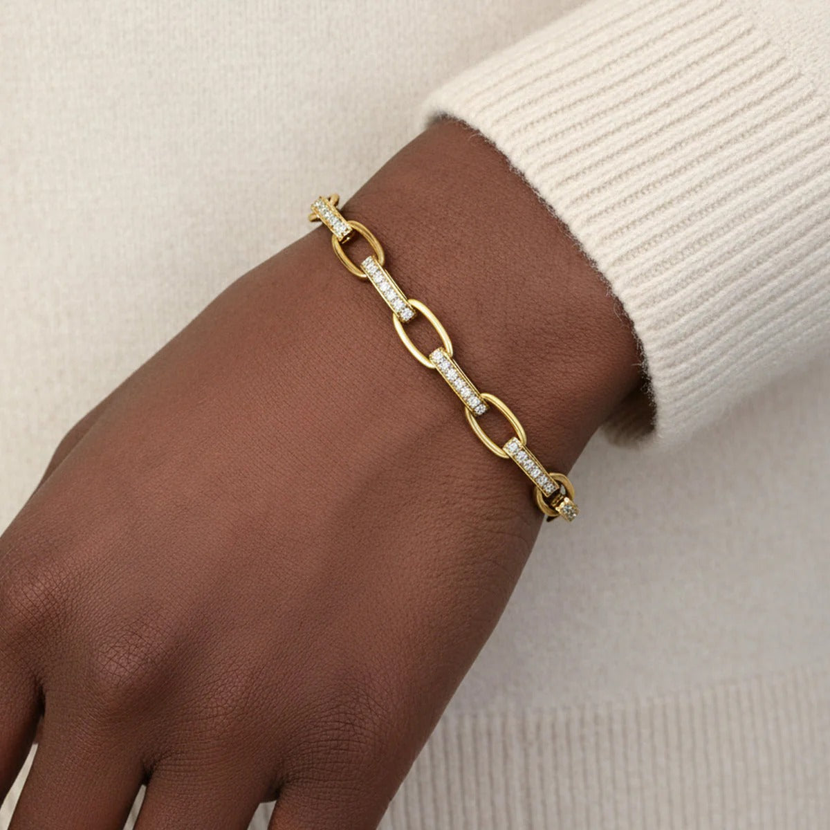 Bracelet Paperclip Luna