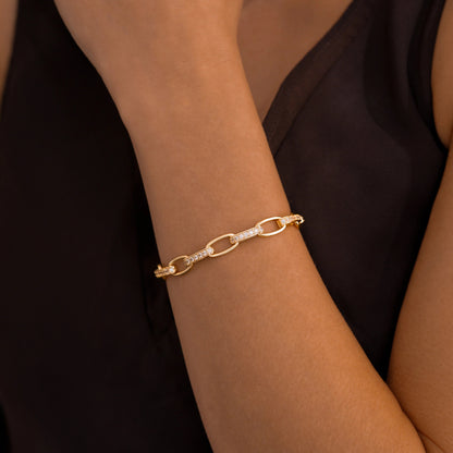 Bracelet Paperclip Luna