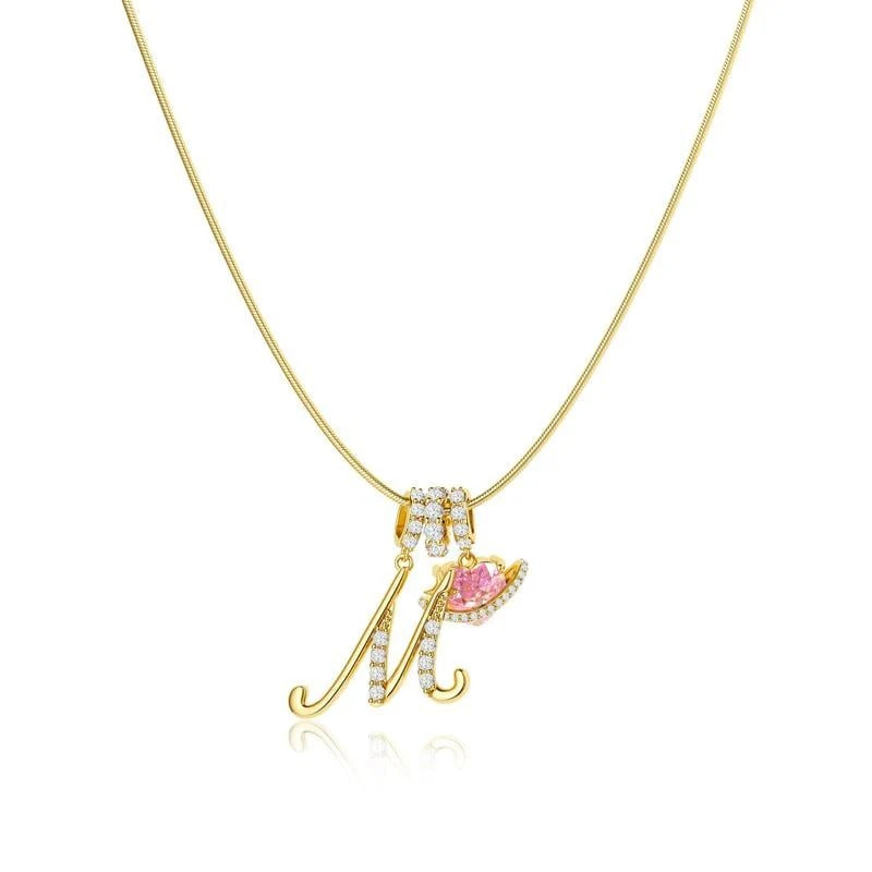 Collier Initiales Trois Rangées Personnalisé