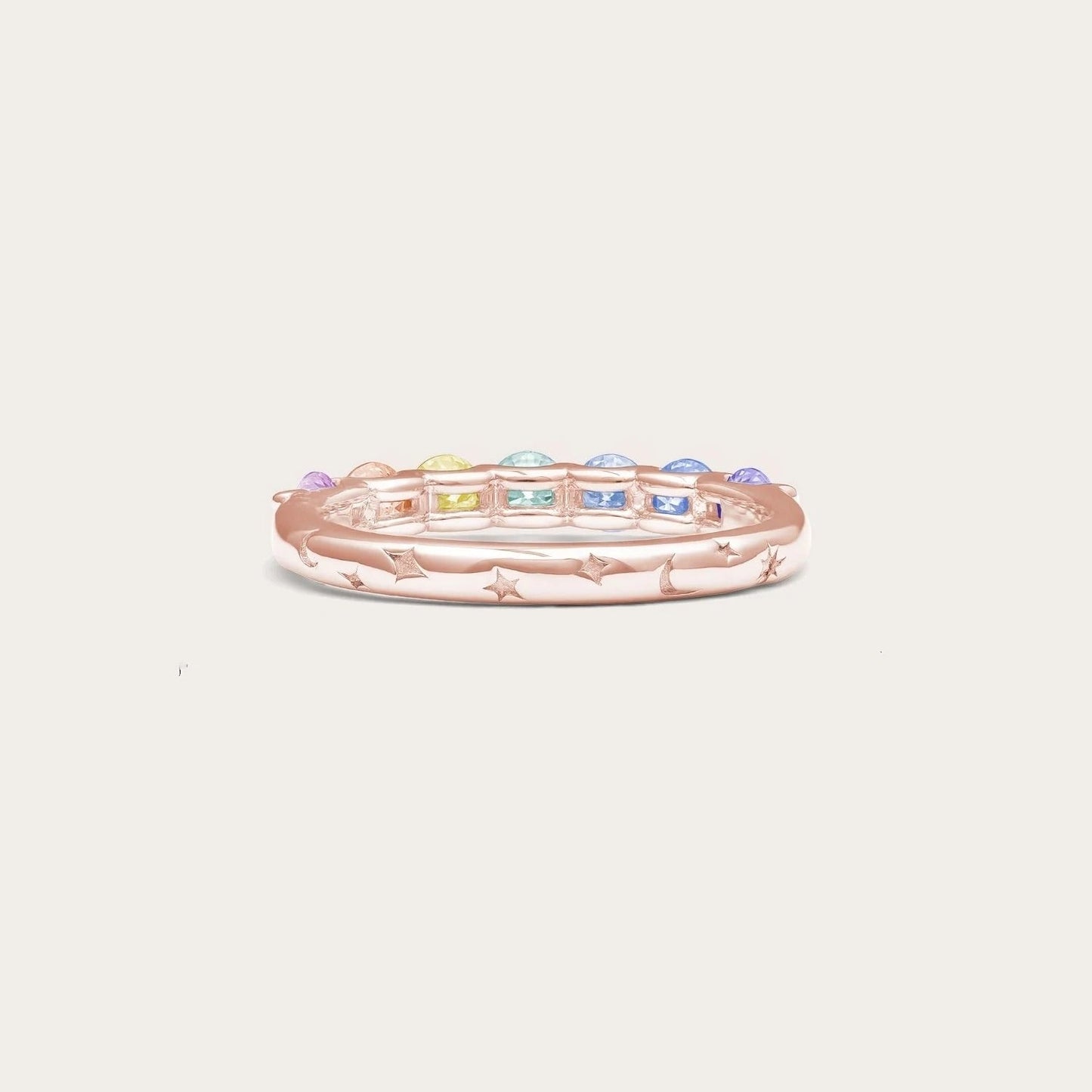 Bague Arc-en-Ciel Céleste Réversible