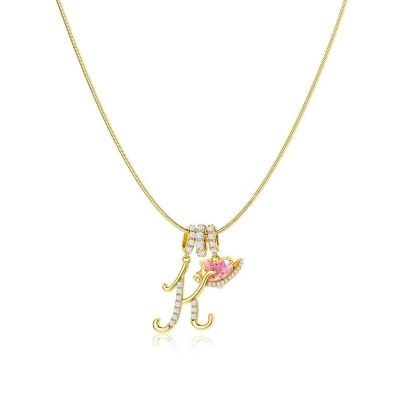 Collier Initiales Trois Rangées Personnalisé