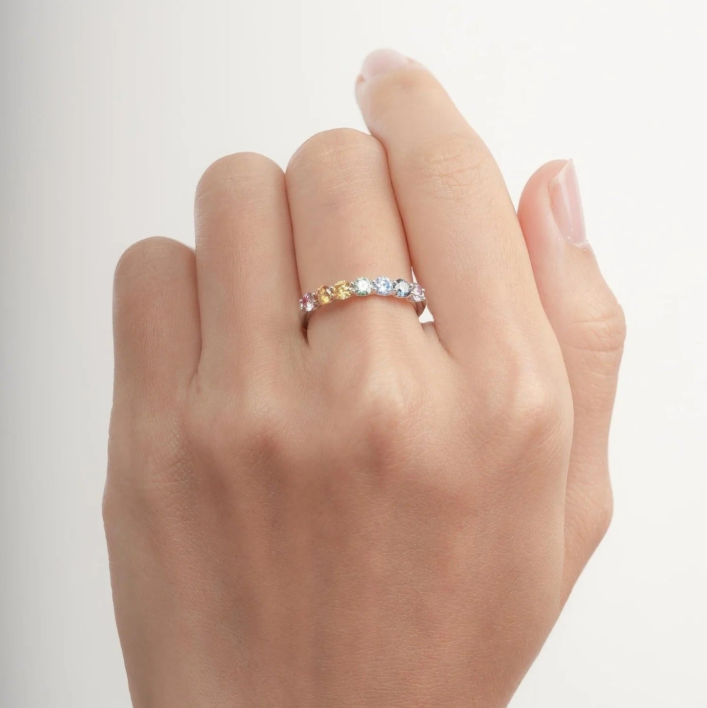 Bague Arc-en-Ciel Céleste Réversible