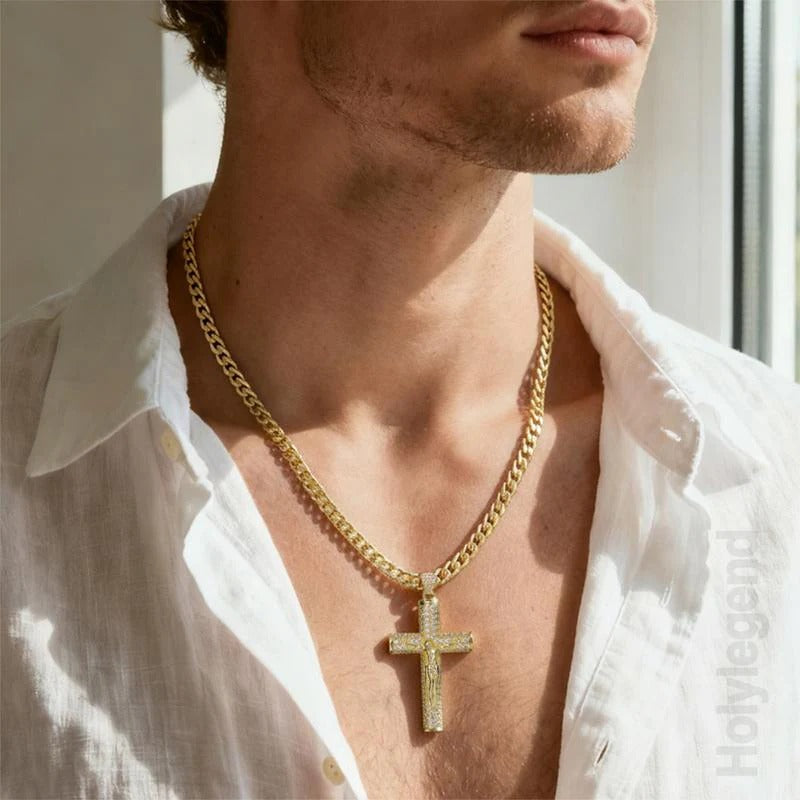 Collier Croix Porte-Bonheur