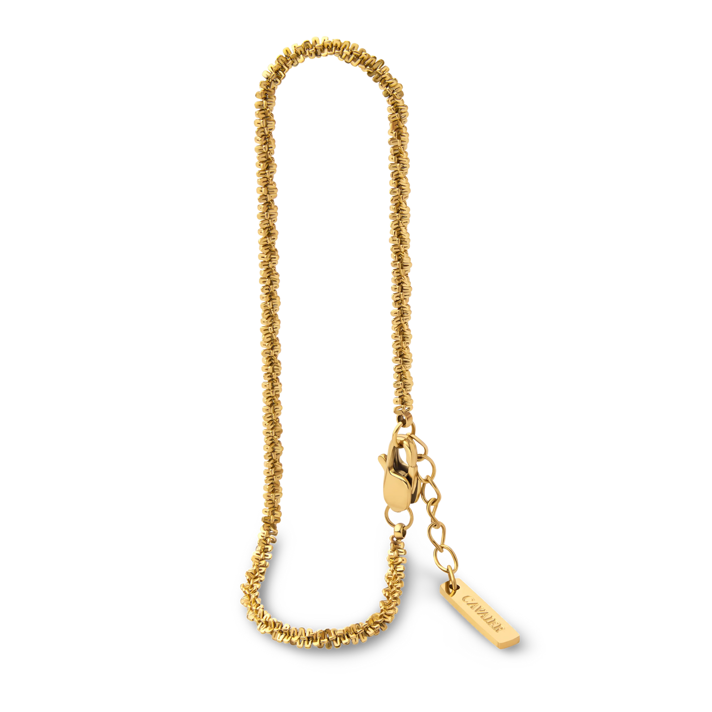 Bracelet Chaîne Fine Texturée