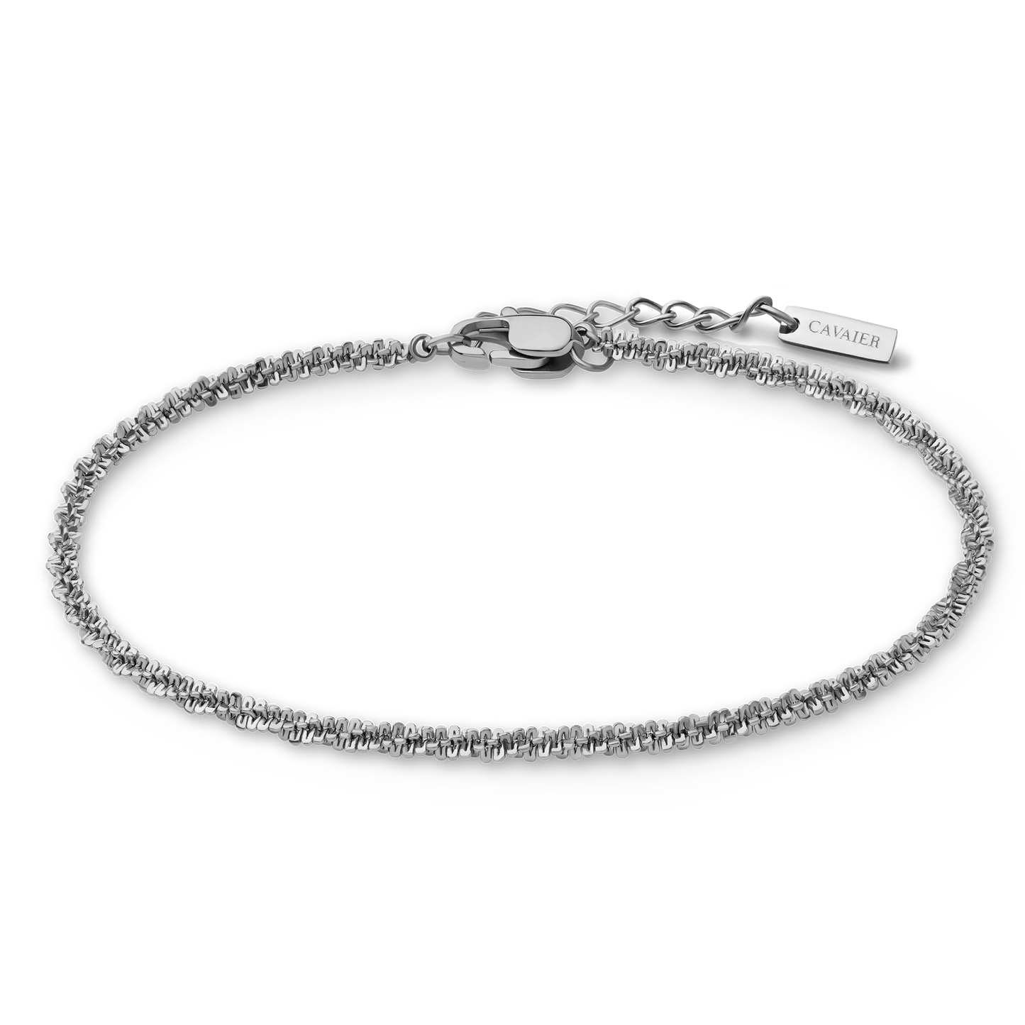 Bracelet Chaîne Fine Texturée