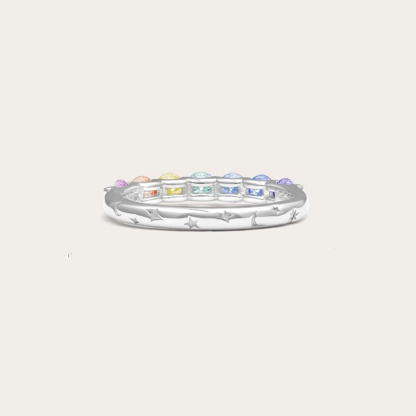 Bague Arc-en-Ciel Céleste Réversible