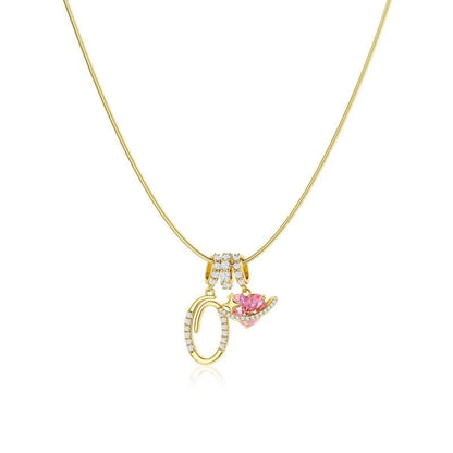 Collier Initiales Trois Rangées Personnalisé