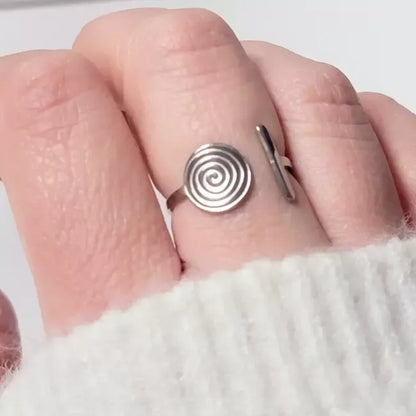Bague Spirale Ajustable Élégante