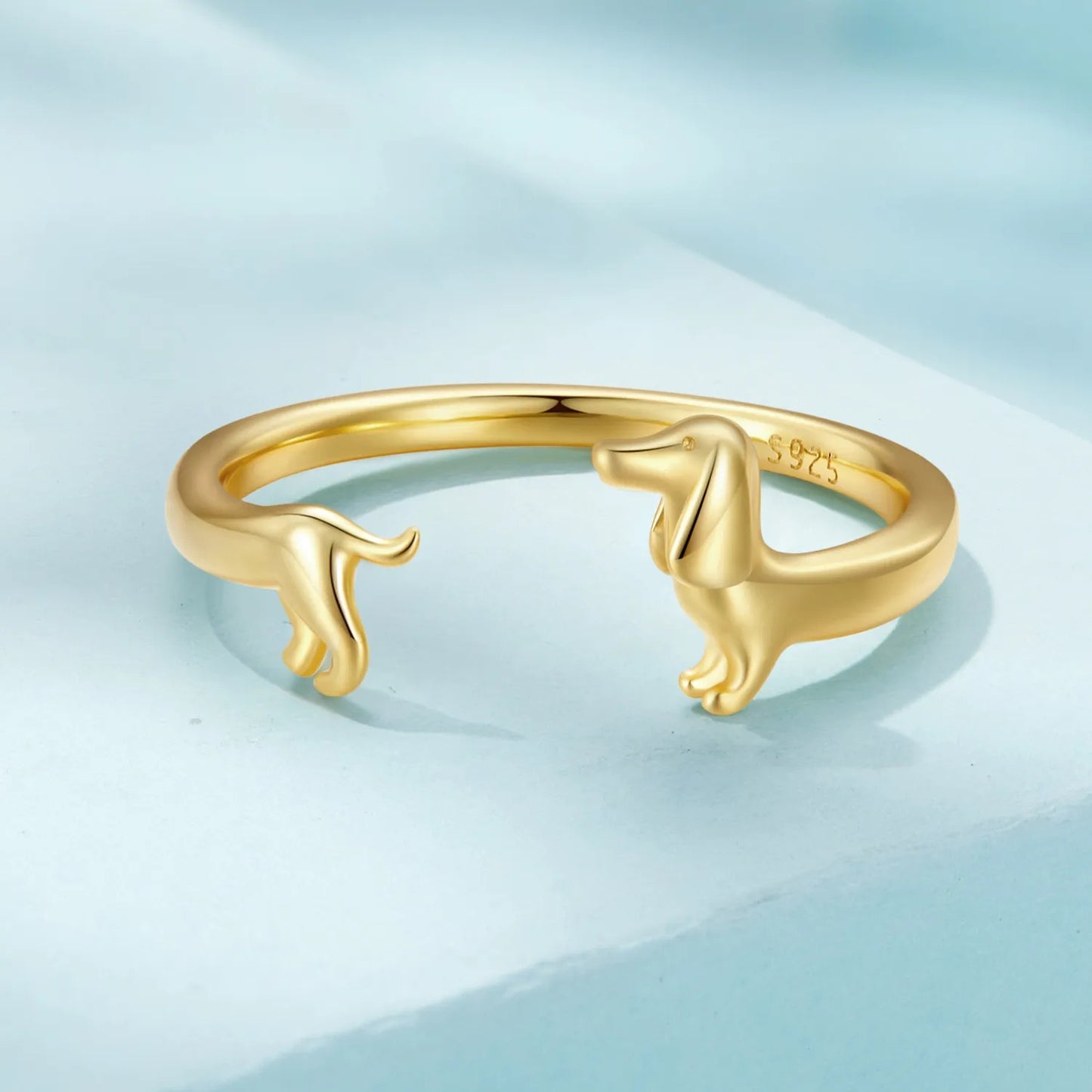 Bague délicate pour teckel