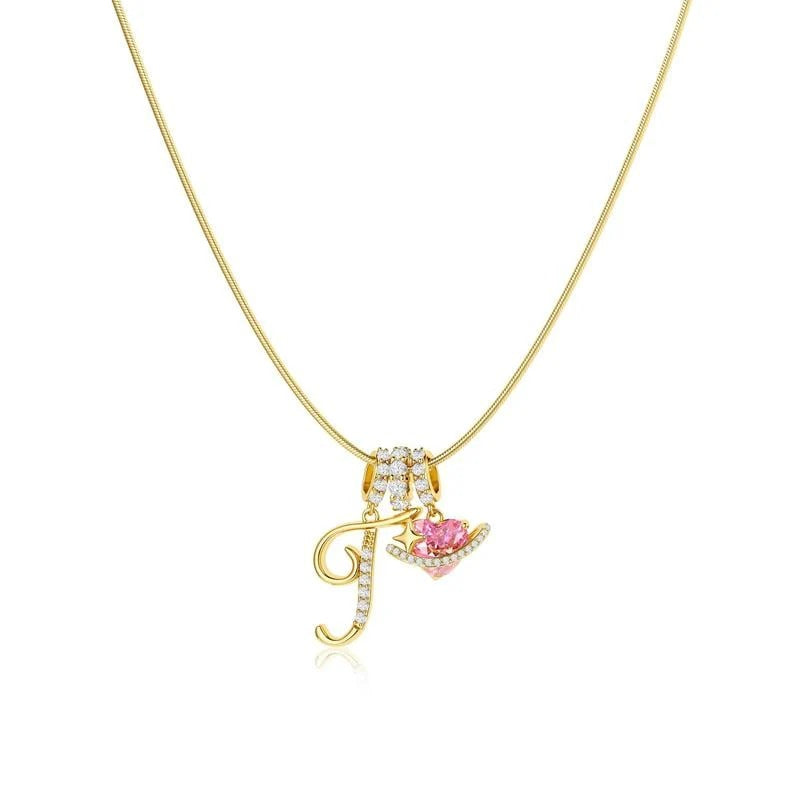 Collier Initiales Trois Rangées Personnalisé