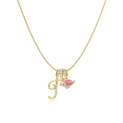 Collier Initiales Trois Rangées Personnalisé