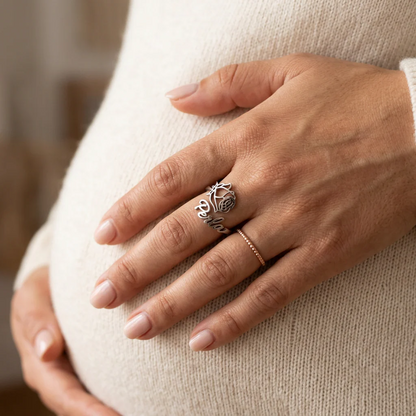Bague Fleur Personnalisée