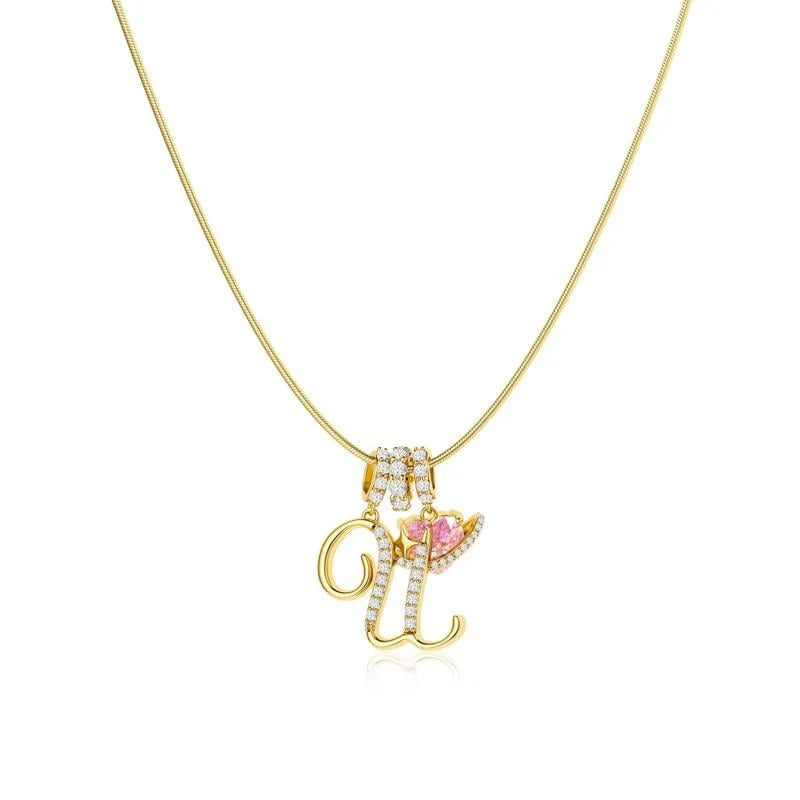 Collier Initiales Trois Rangées Personnalisé