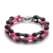 Bracelet Cristal Rose Structuré