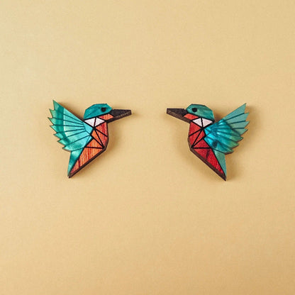 Boucles d'Oreilles Kingfisher Élégantes