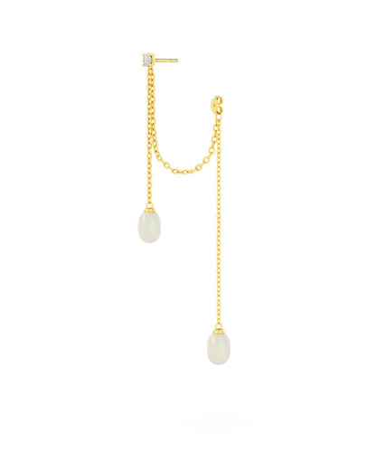Boucles Perle Lien Délicat