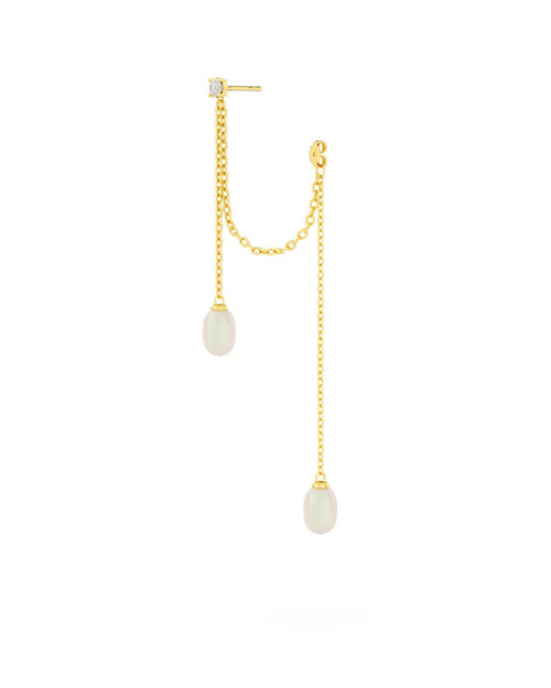 Boucles Perle Lien Délicat