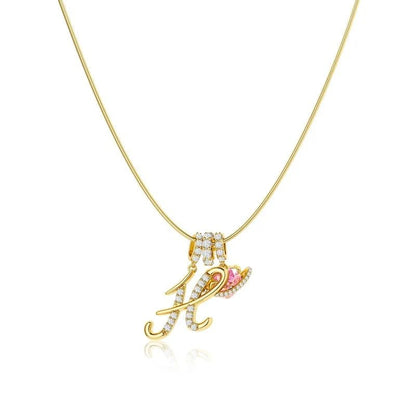 Collier Initiales Trois Rangées Personnalisé