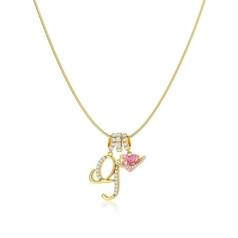 Collier Initiales Trois Rangées Personnalisé