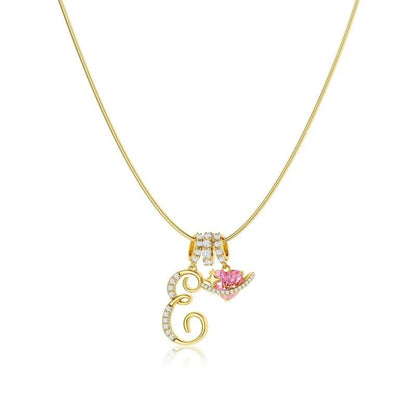 Collier Initiales Trois Rangées Personnalisé