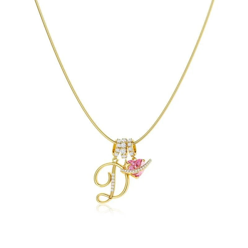 Collier Initiales Trois Rangées Personnalisé