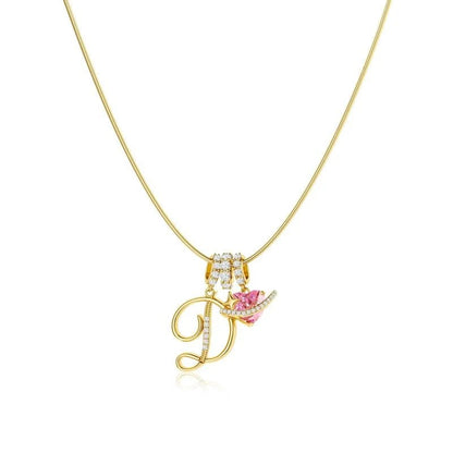 Collier Initiales Trois Rangées Personnalisé