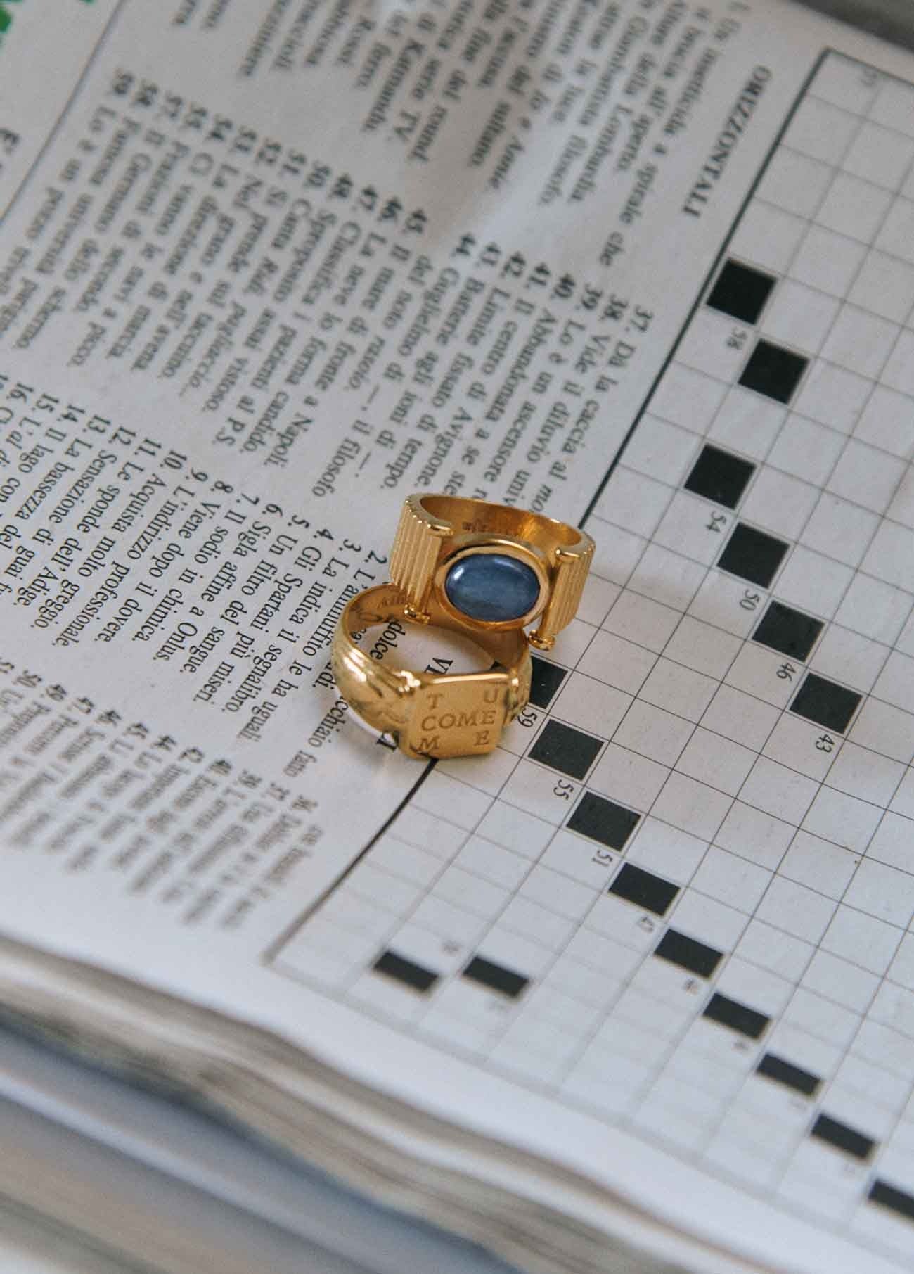 Bague inscription Tu Come Me