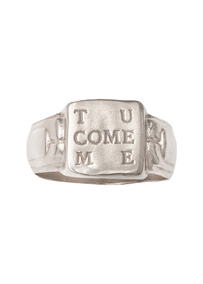 Bague inscription Tu Come Me