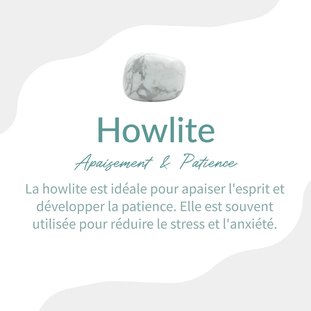 Collier Noir & Blanc en Obsidienne et Howlite