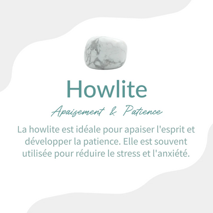 Collier Noir & Blanc en Obsidienne et Howlite