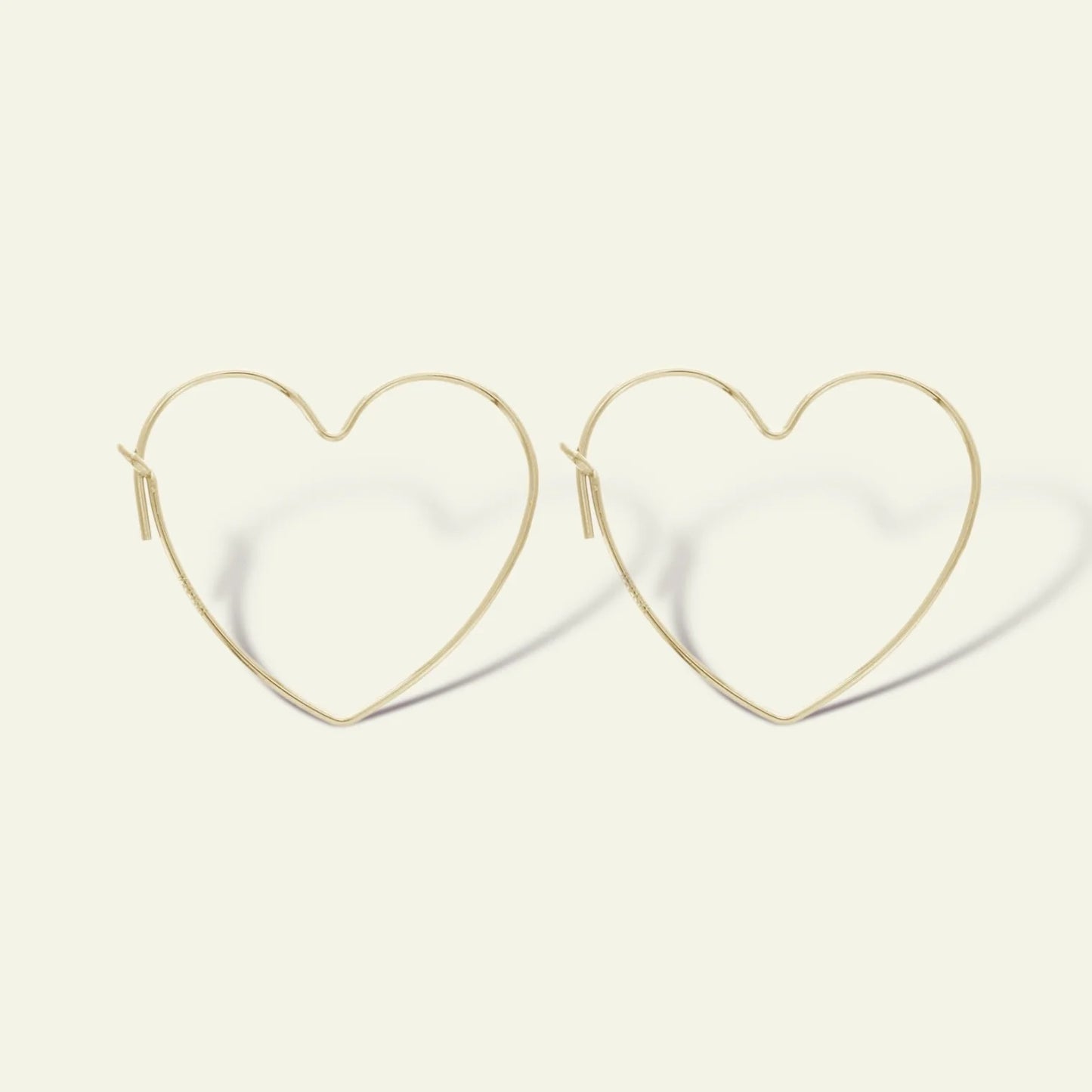 Boucles d'oreilles Cœur Épuré