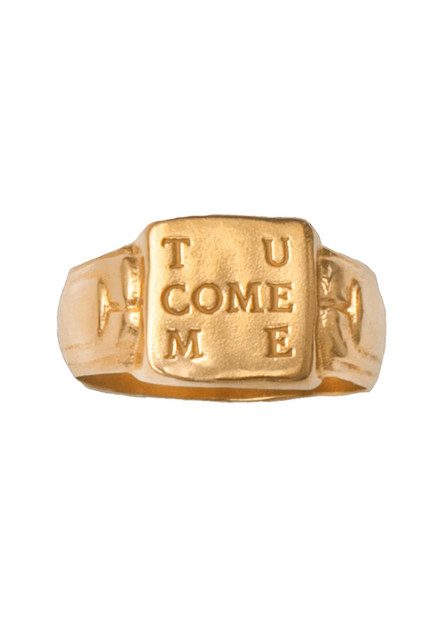 Bague inscription Tu Come Me