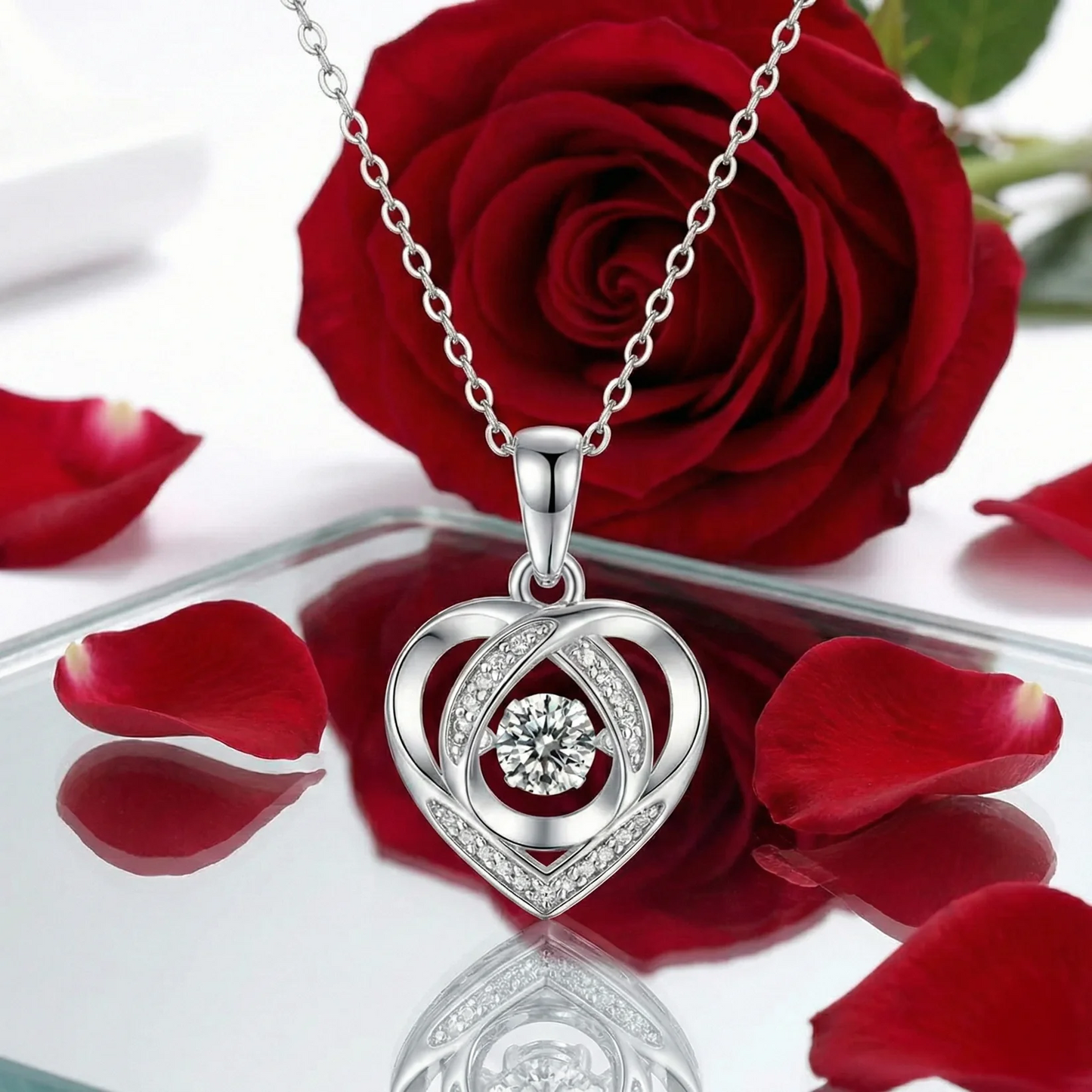 Pendentif Coeur Moissanite