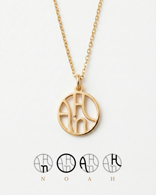 Collier Unique Lettre à Lettre