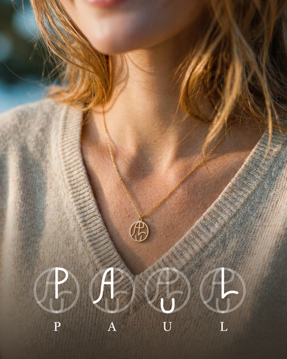 Collier Unique Lettre à Lettre